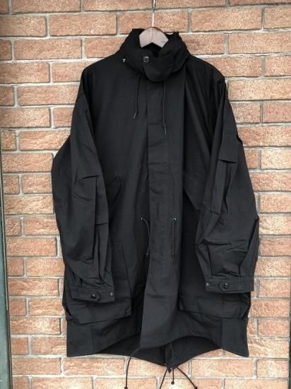 SASSAFRAS/ササフラス】Digs Crew Coat Nylon OX BLACK