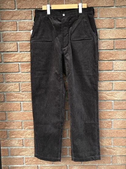 SASSAFRAS/ササフラス】Wheel Barrow Pants T/C Corduroy Charcoal