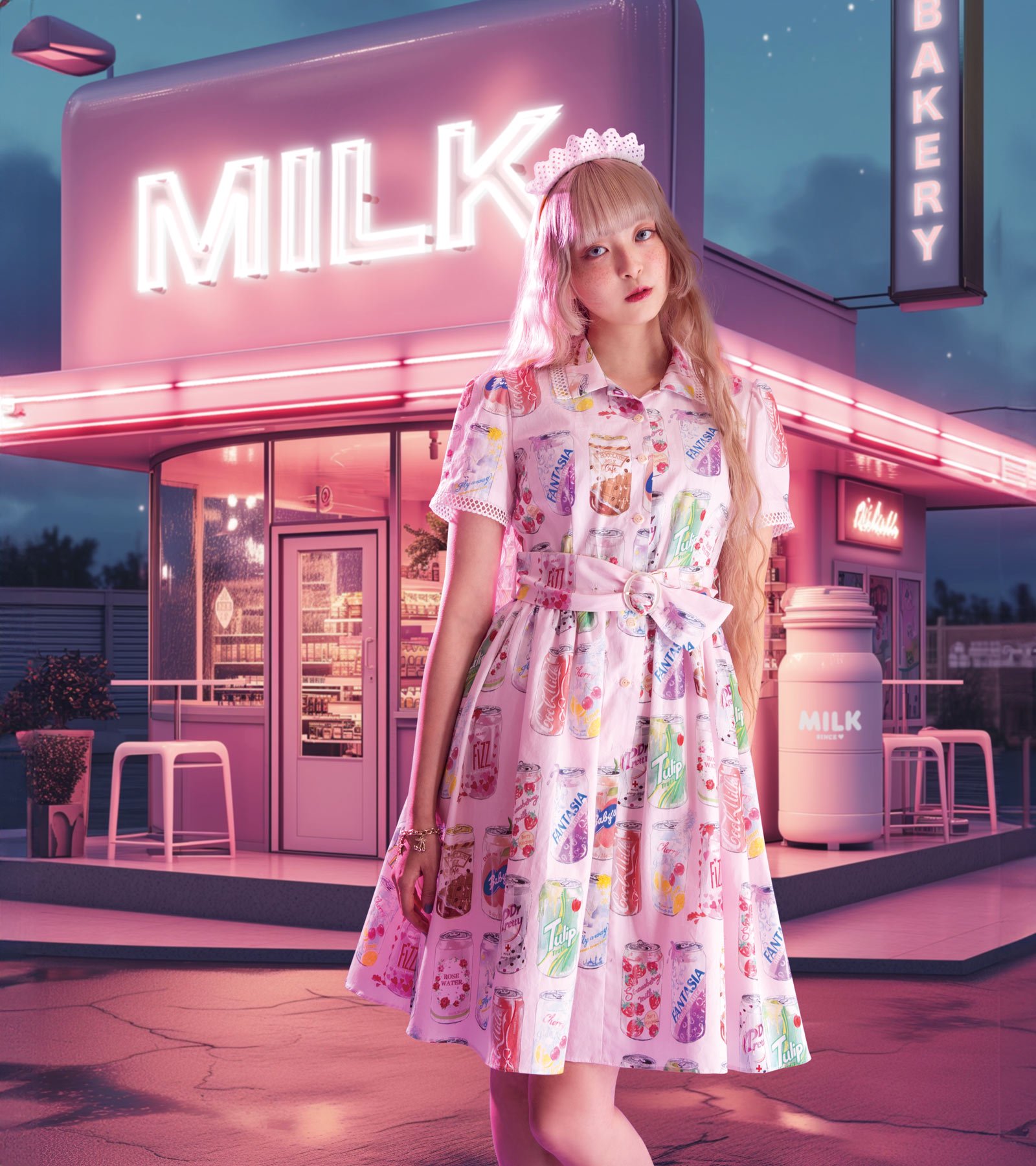 Drink me dress - MILK MILKBOY OFFICIAL ONLINE SHOP | milk inc.