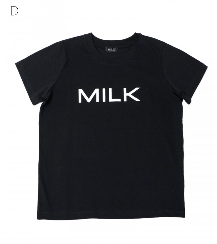 milk t シャツ ロゴ