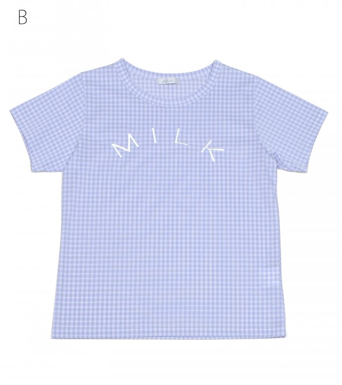 ギンガムロゴ Tee - MILK MILKBOY OFFICIAL ONLINE SHOP | milk inc.