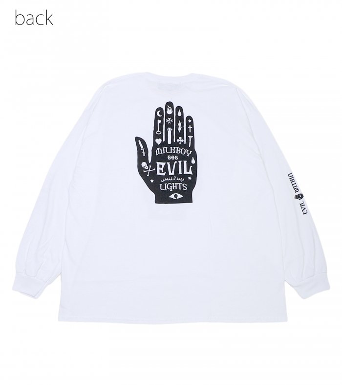 EVIL HAND L.S. TEE - MILK MILKBOY OFFICIAL ONLINE SHOP | milk inc