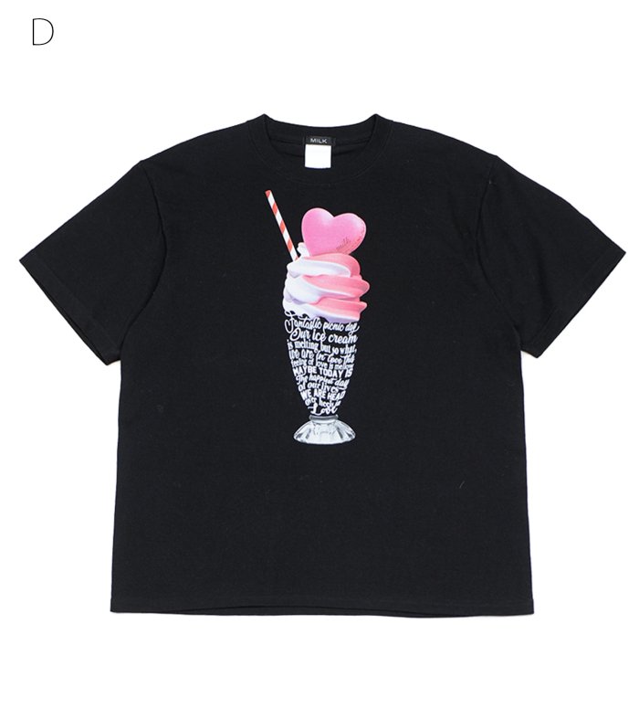 Official Online Shop 限定 Sweets メッセージ Tee - MILK