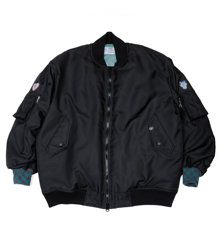 KJ PATCHED BOMBER MA-1 - MILK MILKBOY OFFICIAL ONLINE