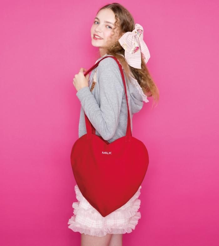 Milk heart shaped bag new arrivals