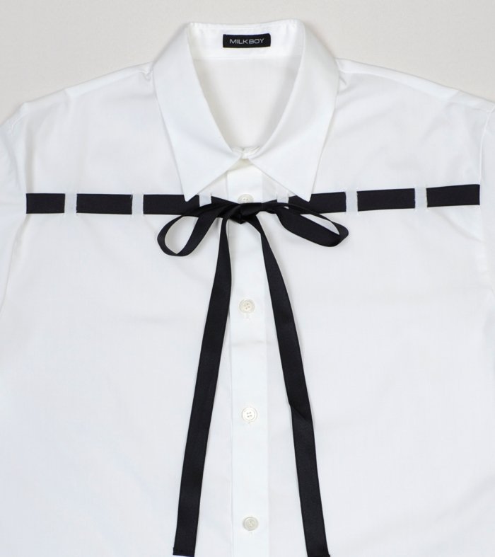 RIBBON WRAP シャツ - MILK MILKBOY OFFICIAL ONLINE SHOP | milk inc