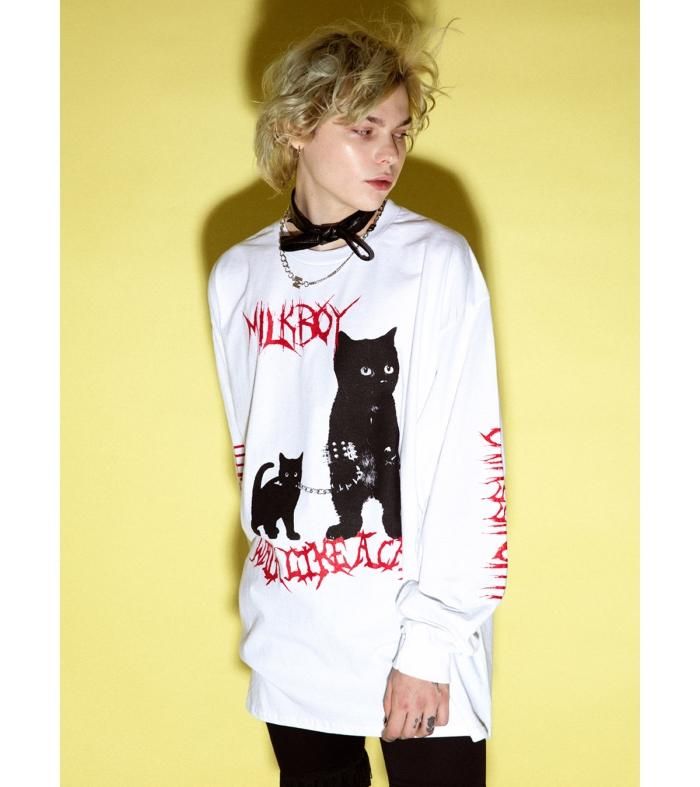 CAT WALK L.S. TEE - MILK MILKBOY OFFICIAL ONLINE SHOP | milk inc