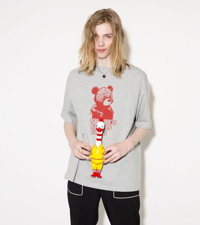 SCARED BEARS CLUB TEE - MILK MILKBOY OFFICIAL ONLINE SHOP