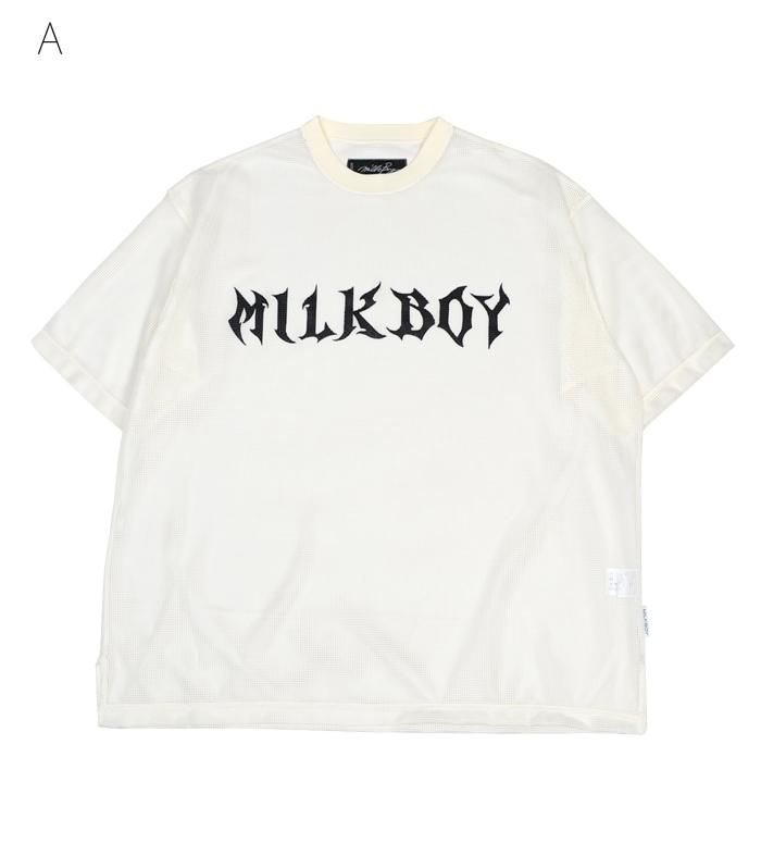 MESH LOGO TEE - MILK MILKBOY OFFICIAL ONLINE SHOP | milk inc.