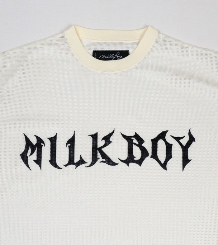 MESH LOGO TEE - MILK MILKBOY OFFICIAL ONLINE SHOP | milk inc.