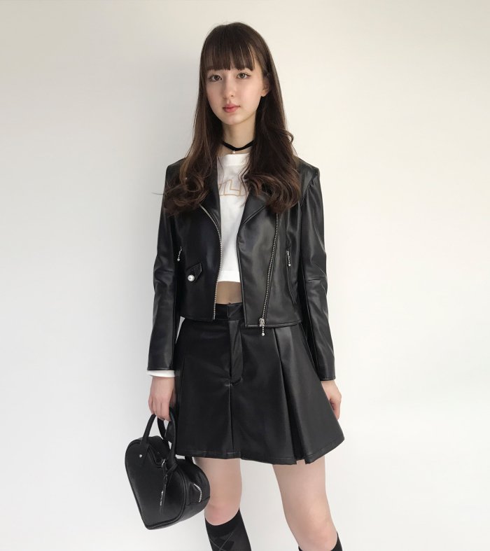 Faux-leather ミニキュロット - MILK MILKBOY OFFICIAL ONLINE SHOP | milk inc