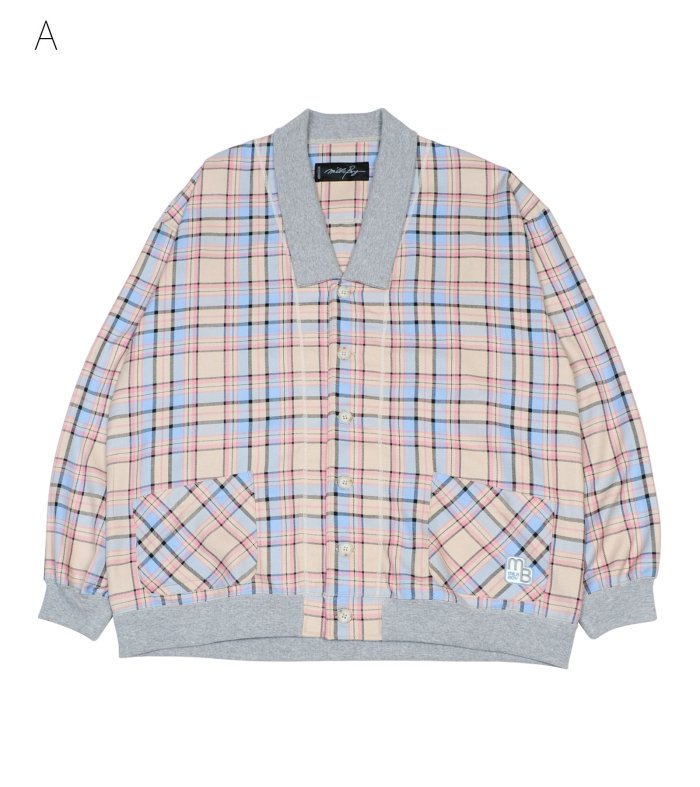 TEDDY CHECK CARDIGAN - MILK MILKBOY OFFICIAL ONLINE SHOP | milk inc