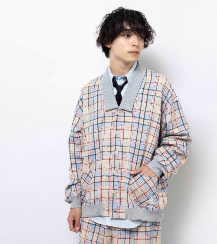 TEDDY CHECK CARDIGAN - MILK MILKBOY OFFICIAL ONLINE SHOP | milk inc