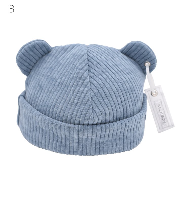 MILKBOY BEAR BEANIE くま ニット帽 ペールブラック 黒 - ニット