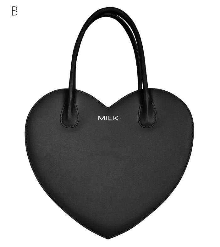 9459円 幅34高さ31マチ12ハート BAG - MILK MILKBOY OFFICIAL ONLINE SHOP | milk inc.