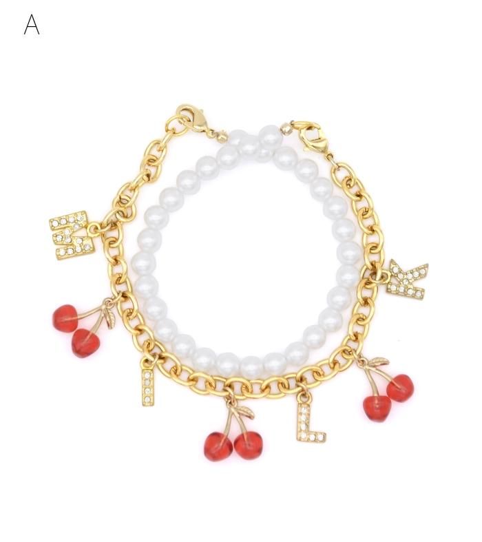 【レア】Michael Michaud 天然パール　ピアス・ブレスレットセット MICHAEL MICHAUD JEWELLERY NEW - Paddy's