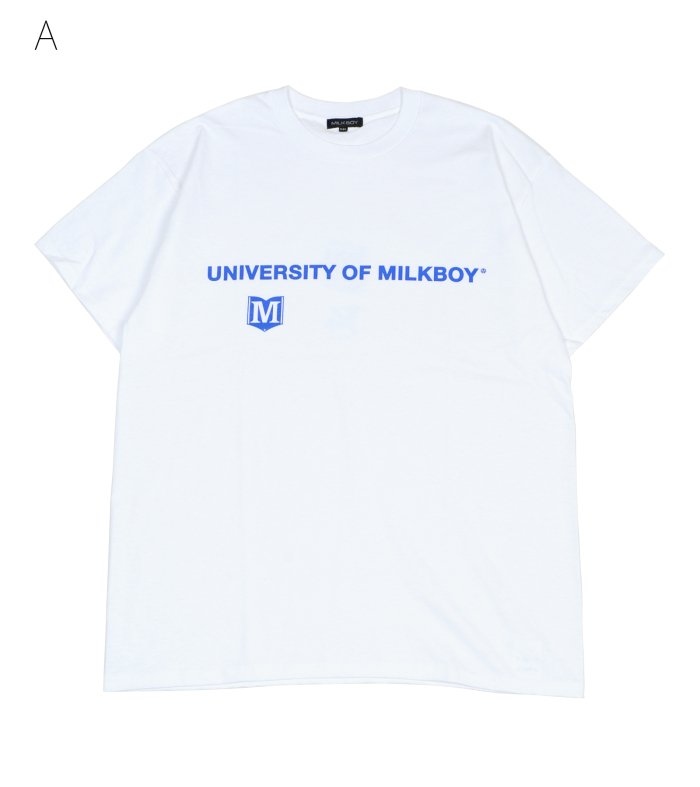 UNIVERSITY TEE - MILK MILKBOY OFFICIAL ONLINE SHOP | milk inc.