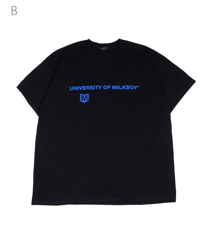 UNIVERSITY TEE - MILK MILKBOY OFFICIAL ONLINE SHOP | milk inc.