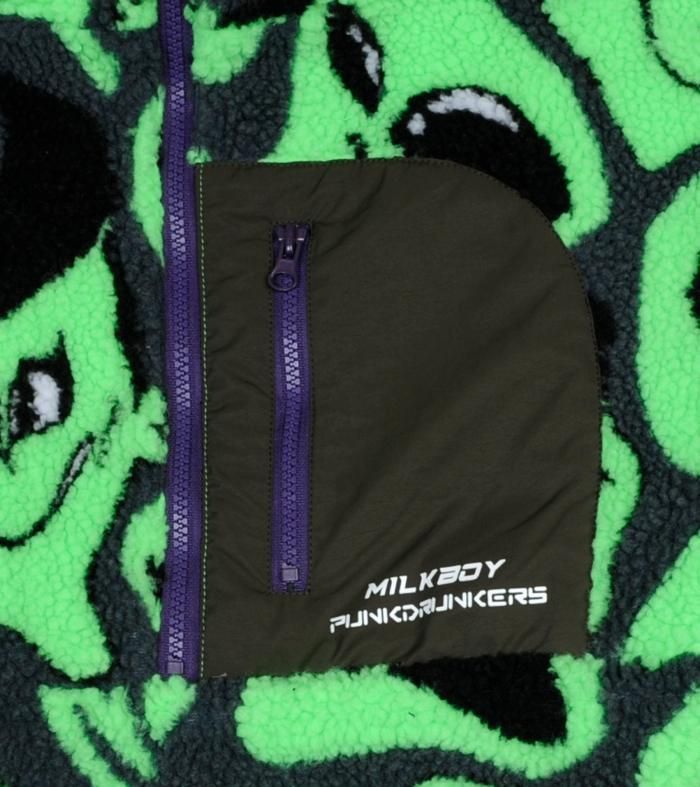 宇宙人ボアフリースJKT - MILK MILKBOY OFFICIAL ONLINE SHOP 宇宙人ボアフリースJKT - MILK MILKBOY OFFICIAL ONLINE SHOP