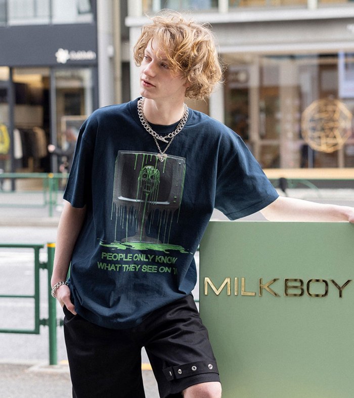 TV TEE - MILK MILKBOY OFFICIAL ONLINE SHOP | milk inc.