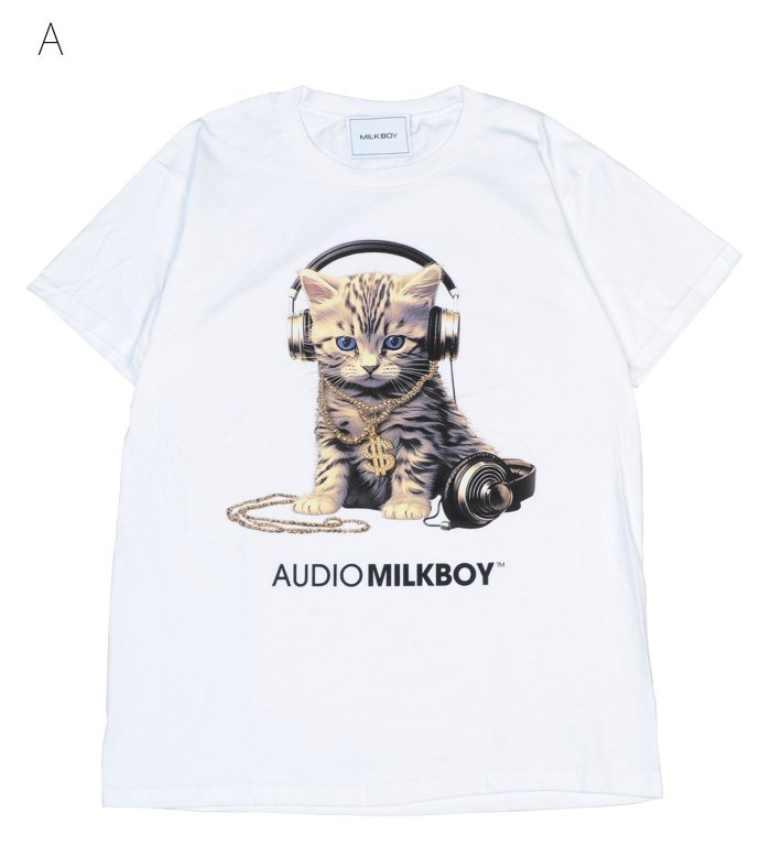 AUDIO CAT TEE - MILK MILKBOY OFFICIAL ONLINE SHOP | milk inc.