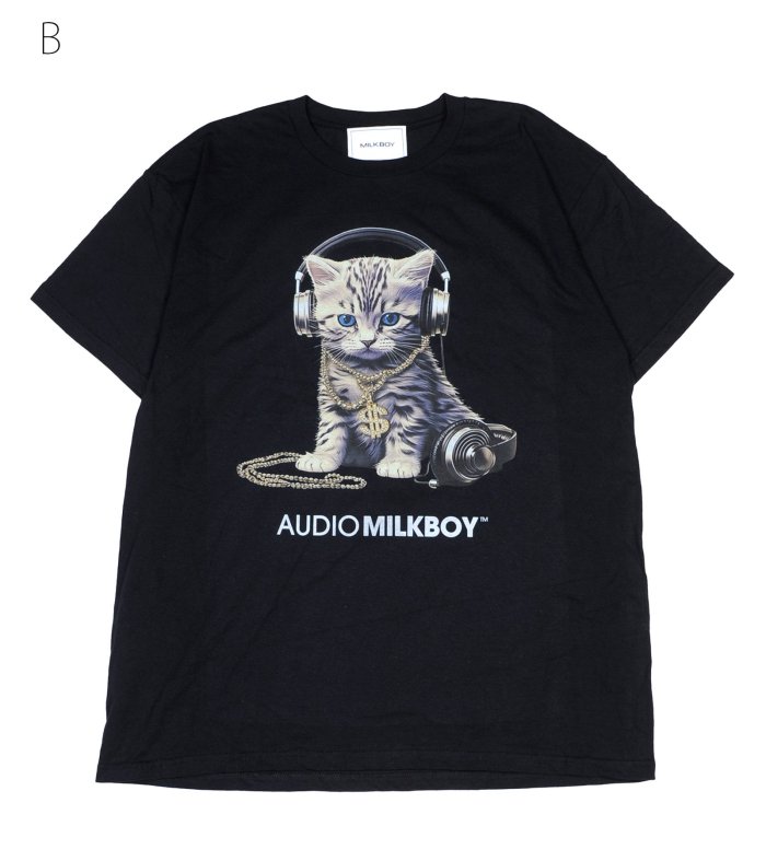 AUDIO CAT TEE - MILK MILKBOY OFFICIAL ONLINE SHOP | milk inc.