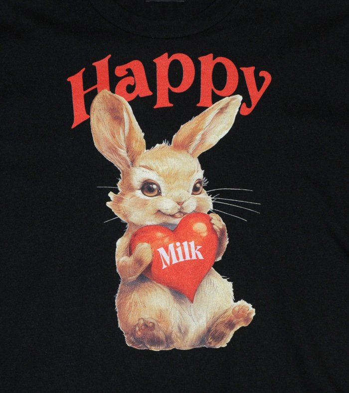 HAPPY BUNNY ロングT - MILK MILKBOY OFFICIAL ONLINE SHOP | milk inc.