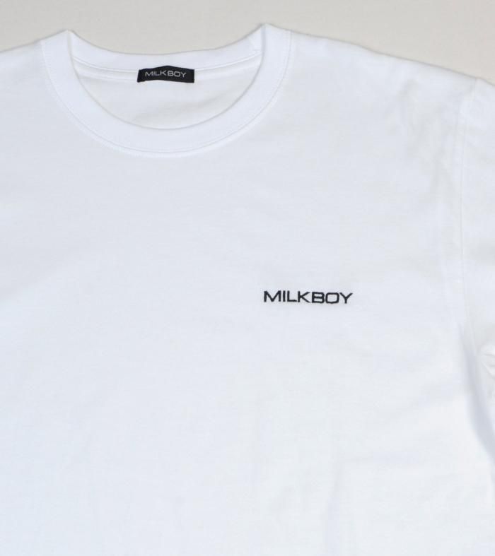 Embroidery LOGO TEE - MILK MILKBOY OFFICIAL ONLINE SHOP