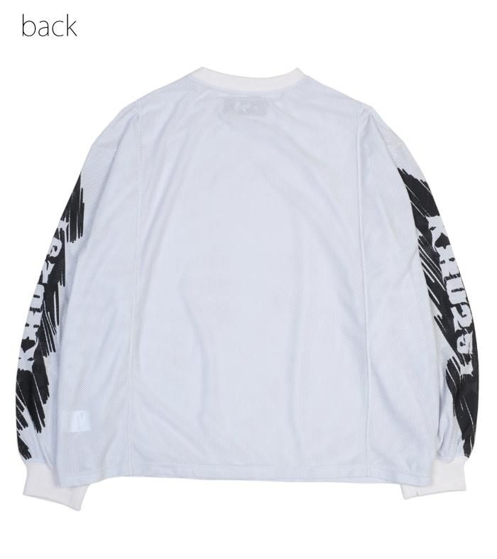 MILKBOY / DYSTOPIA Tee L ホワイト H-25-06-01-045-MB-TO-KB-ZH MESHED LONG TEE - MILK MILKBOY OFFICIAL ONLINE SHOP | milk inc.