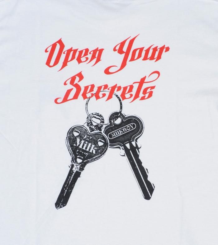 SECRET KEYS TEE - MILK MILKBOY OFFICIAL ONLINE SHOP | milk inc.