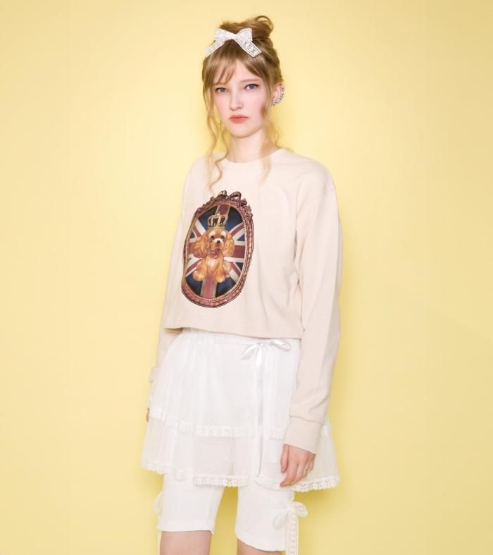 正規店仕入れの - ショートトレーナー BRIT MILK SHOP ONLINE OFFICIAL MILKBOY トップス