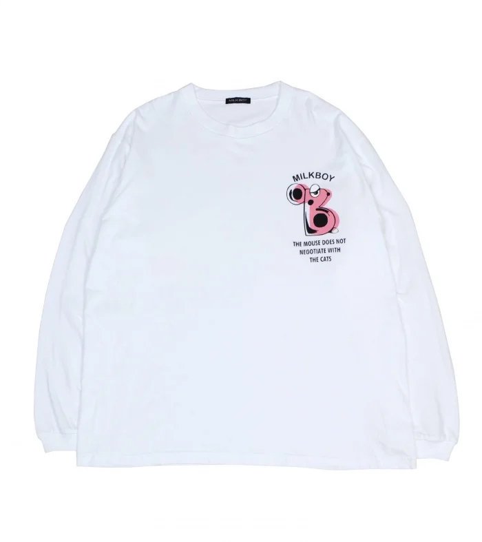 B LONG SLEEVE TEE - MILK MILKBOY OFFICIAL ONLINE SHOP | milk inc.