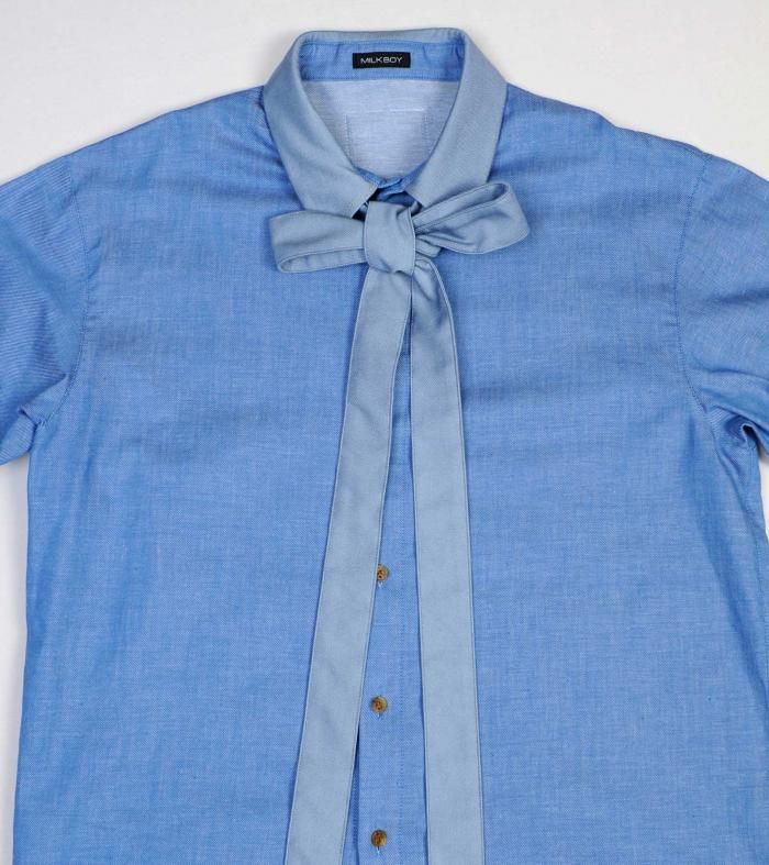 DENIM BOW SHIRTS - MILK MILKBOY OFFICIAL ONLINE SHOP | milk inc.