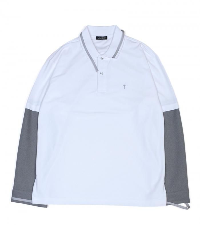 MILKBOY 長袖ポロシャツ　CUSTOM POLO ロンTEE CUSTOM POLO ロンTEE - MILK MILKBOY OFFICIAL ONLINE SHOP