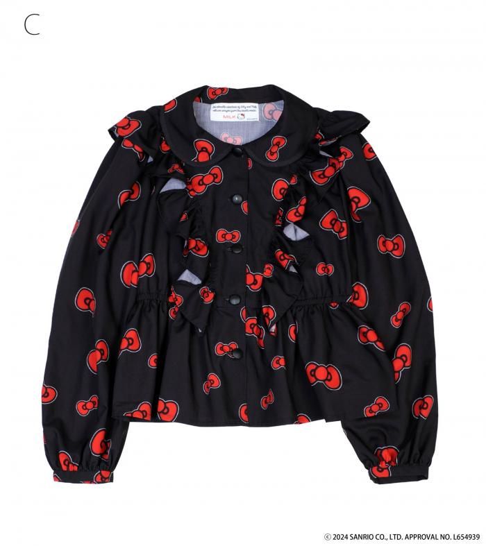 HELLO KITTY リボン柄ブラウス - MILK MILKBOY OFFICIAL ONLINE SHOP