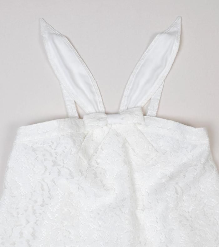 MILK バニージャンパースカート Bunny レース ジャンパースカート | 可愛いファッション - MILK