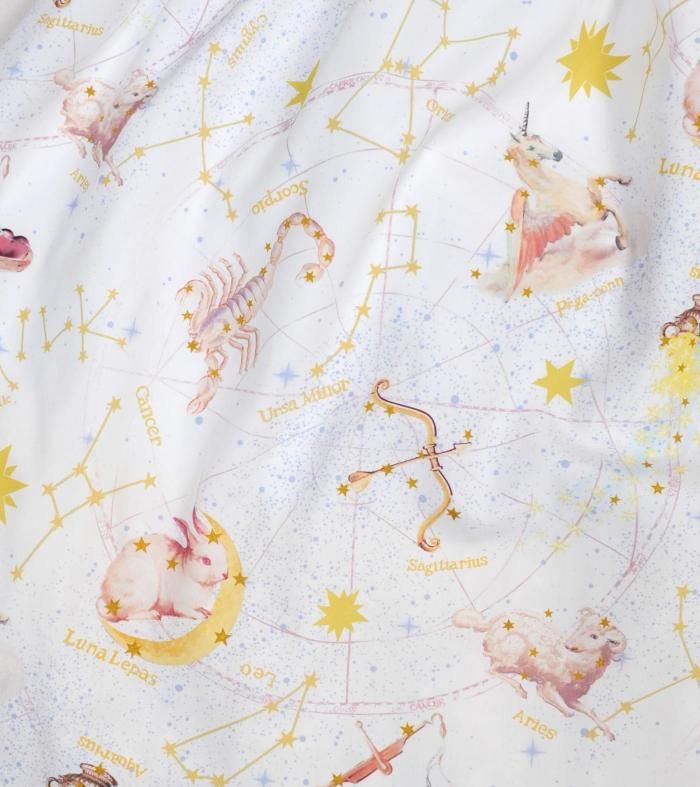 【MILK】ホロスコープ 星座柄 コンビネゾン モノトーン 白 MILK Horoscope Series｜夜空に輝く、星座たちのストーリー