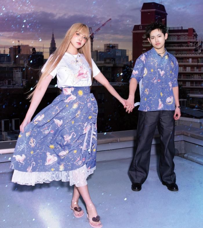 MILKBOY 星柄 シャツ スター MILKBOY 星柄 シャツ スター