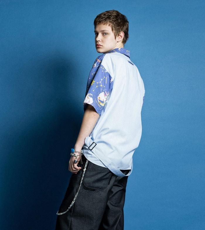 青いミルクボーイ HOROSCOPE シャツ - MILK MILKBOY OFFICIAL ONLINE SHOP | milk inc.