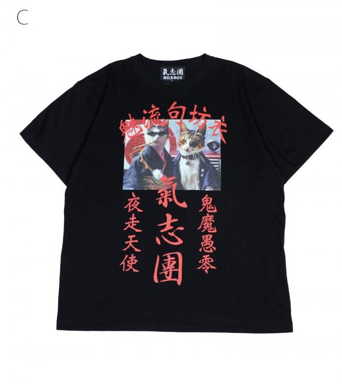 ☆ 予約商品 ☆ KISHIDAN CAT GANG TEE - MILK MILKBOY OFFICIAL