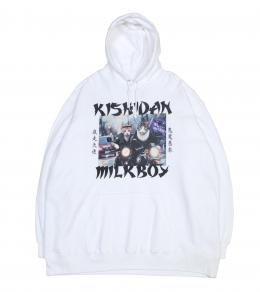 Unisex Zipper & Face-out Bear Crew Neck Sweatshirt Pullover