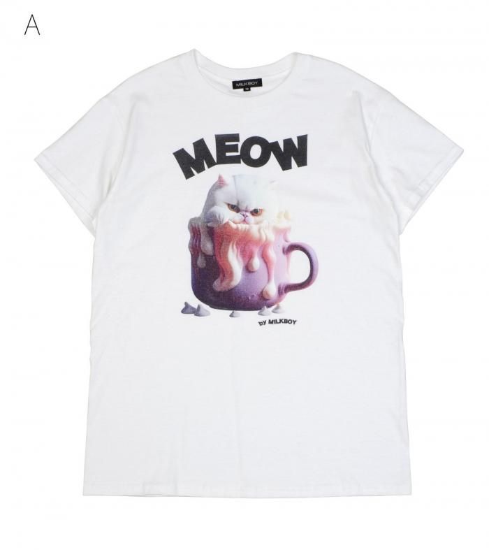 CAT CUP TEE - MILK MILKBOY OFFICIAL ONLINE SHOP | milk inc.