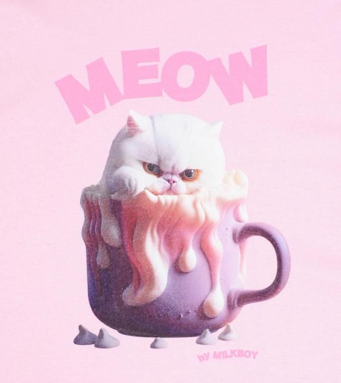 CAT CUP TEE - MILK MILKBOY OFFICIAL ONLINE SHOP | milk inc.