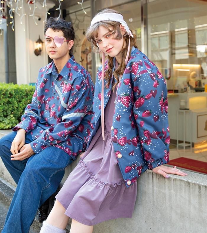 Berry Kiss ジャンパー | ストロベリー風アウター - MILK MILKBOY