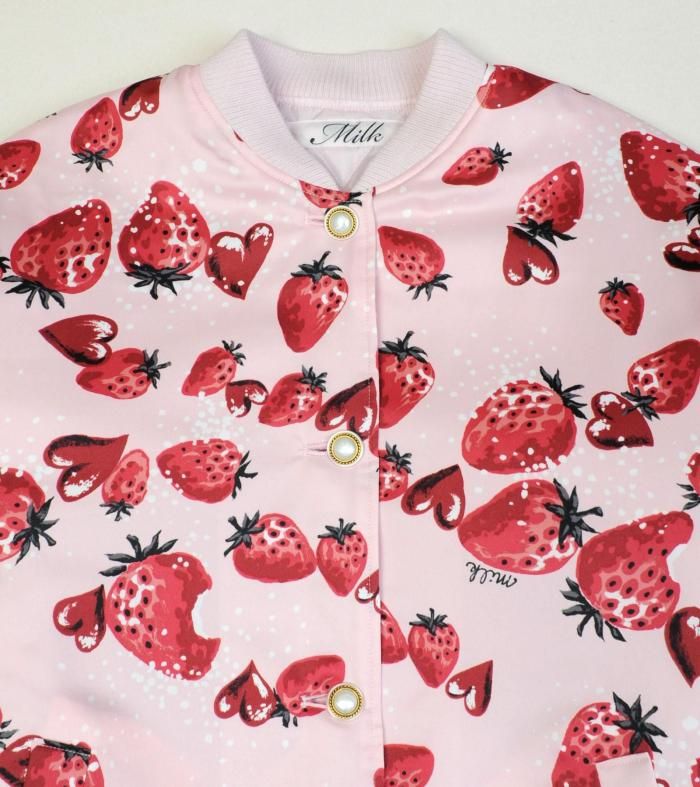 Berry Kiss ジャンパー | ストロベリー風アウター - MILK MILKBOY