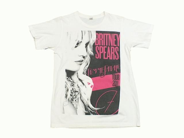 Britney Spears / Cotton Print T-shirt（Femme Fatale Tour