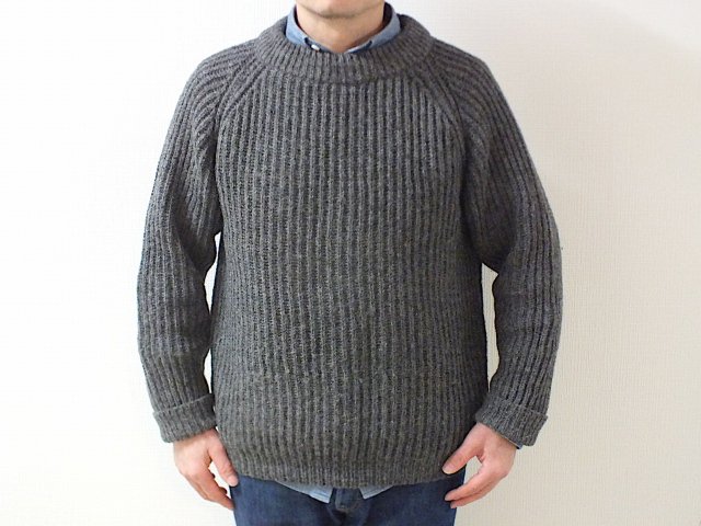 Eddie Bauer / Oiled Wool Sweater（Gray） - Cosmic Jumper ONLINE SHOP