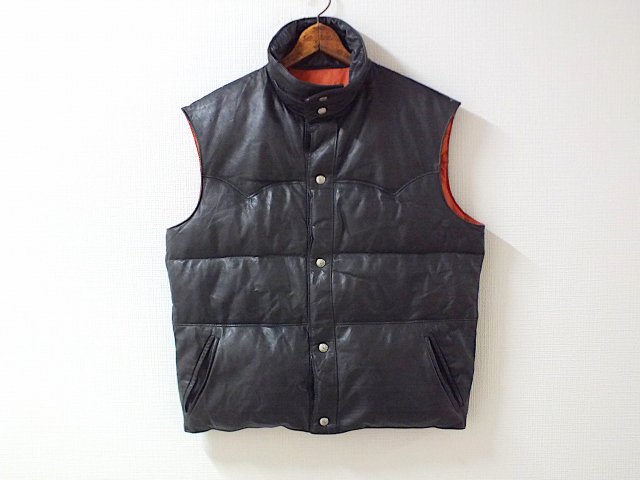 Pioneer Wear Inc. / Leather Nylon Reversible Down Vest - Cosmic Jumper  ONLINE SHOP