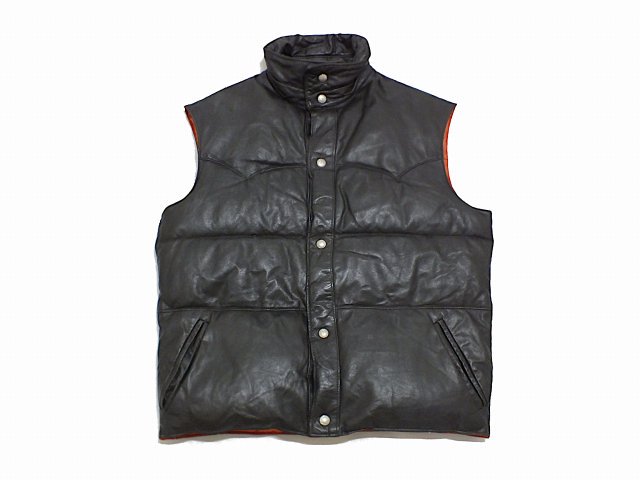 Pioneer Wear Inc. / Leather Nylon Reversible Down Vest - Cosmic Jumper  ONLINE SHOP