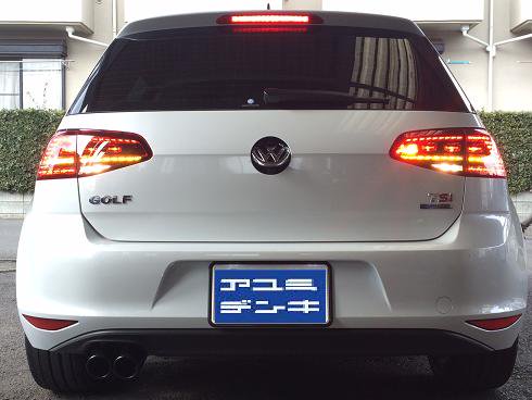VW純正：ゴルフ7前期型用LEDテール（GTI）【店舗作業商品 